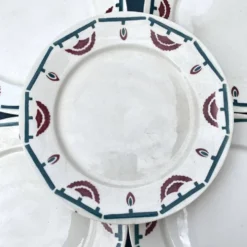 assiettes plates art déco badonviller El d'jem