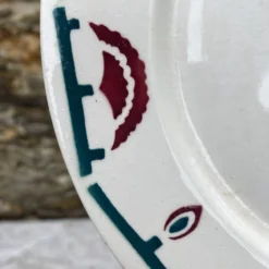assiettes plates art déco badonviller El d'jem