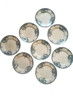 8 assiettes plates BFK Dauphin