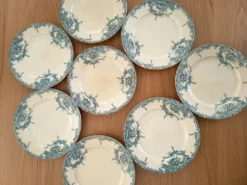 8 assiettes plates BFK Dauphin
