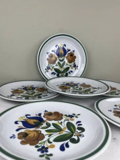 Assiettes plates décorées