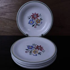 5 assiettes plates et 1 assiette creuse Sarreguemines 