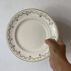 Assiettes plates Longwy modèle 
