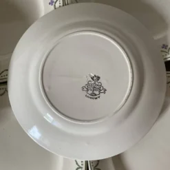 Assiettes plates Longwy modèle 