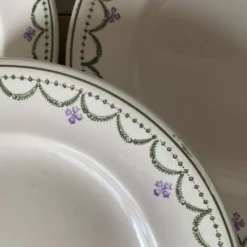 Assiettes plates Longwy modèle 
