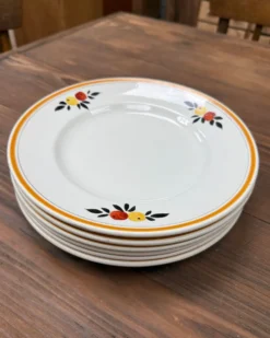 Assiettes plates Moulin des Loups modèle Granit