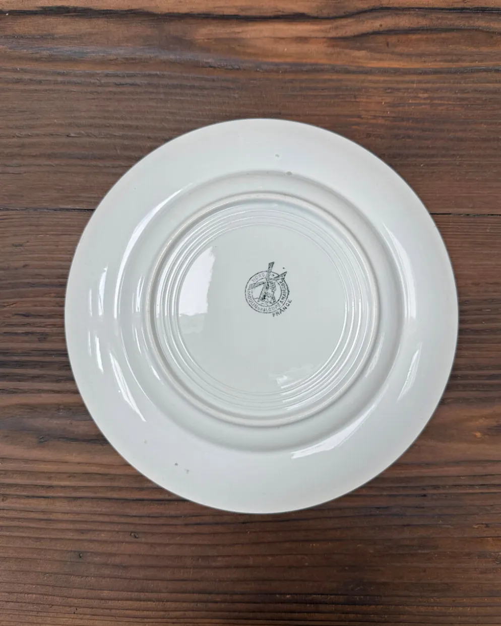 Assiettes plates Moulin des Loups modèle Granit