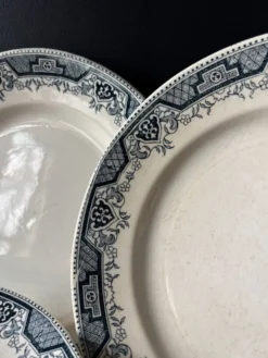 Assiettes plates Saint-Amand