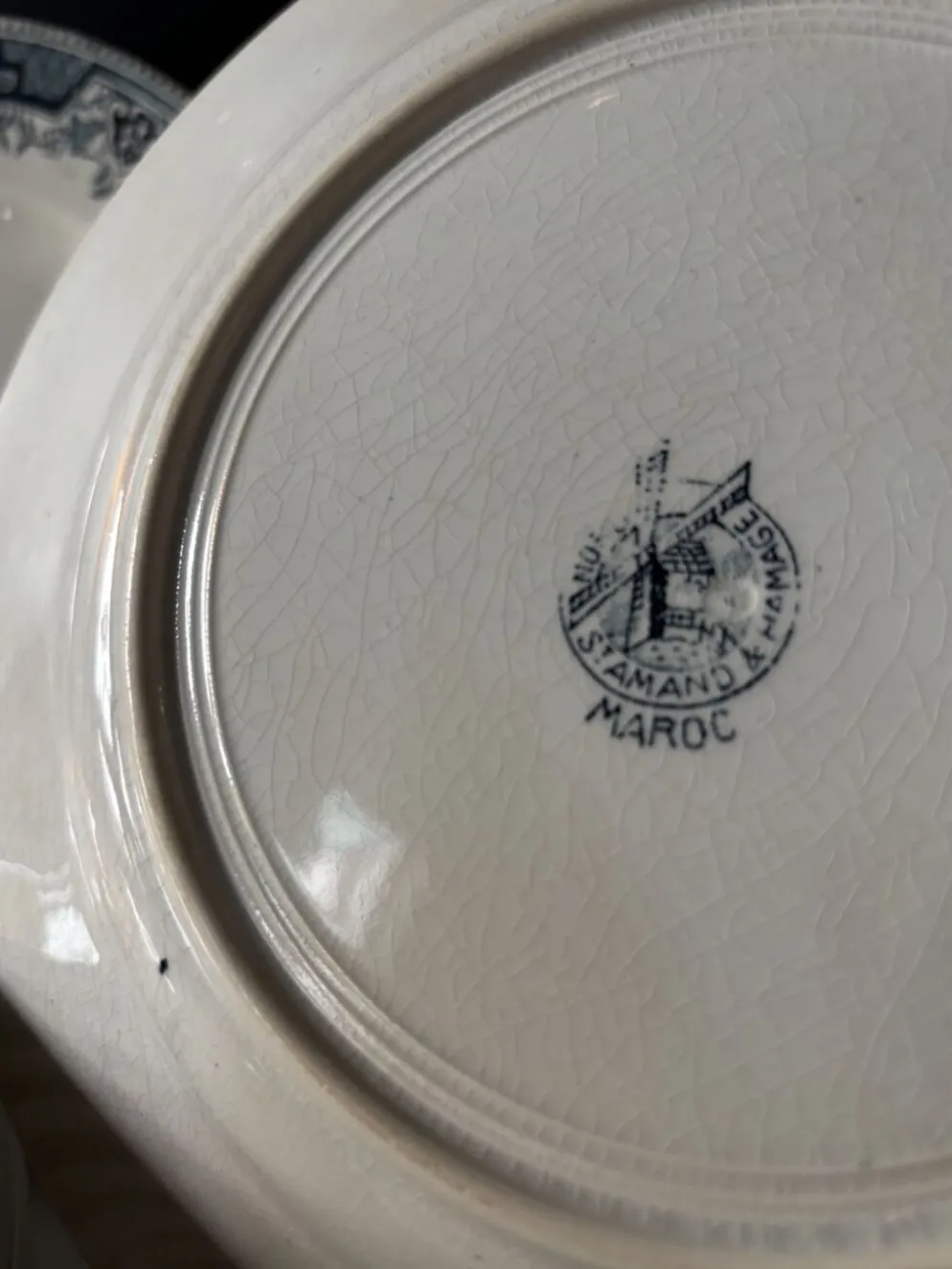 Assiettes plates Saint-Amand