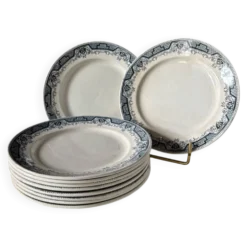 Assiettes plates Saint-Amand
