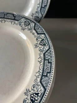 Assiettes plates Saint-Amand