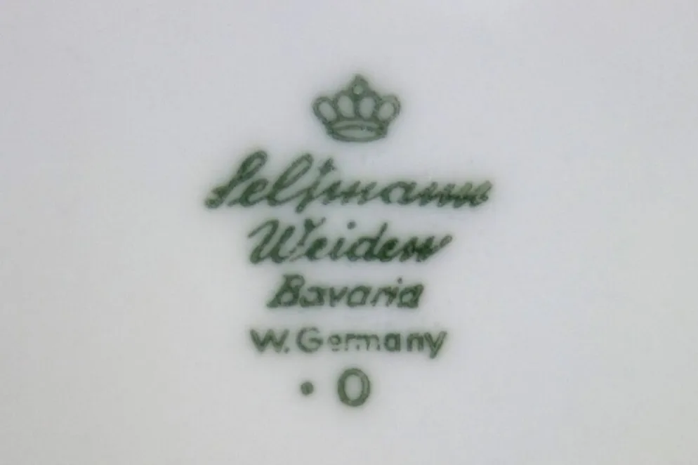 6 Assiettes Plates Seltmann Weiden West Germany 70's