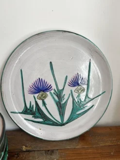 6 assiettes plates Vallauris