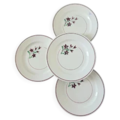 4 assiettes plates vintage de la manufacture de Salins 210636