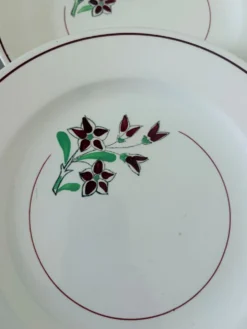 4 assiettes plates vintage de la manufacture de Salins 210636