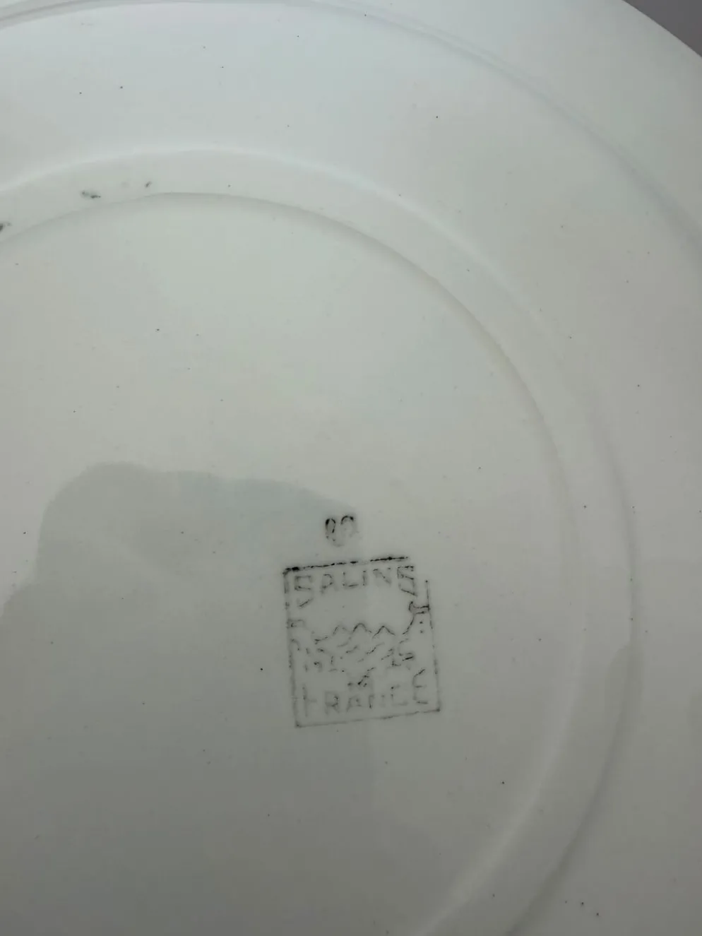4 assiettes plates vintage de la manufacture de Salins 210636