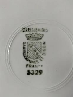 8 assiettes plates vintage Sarreguemines Digoin modèle 5329