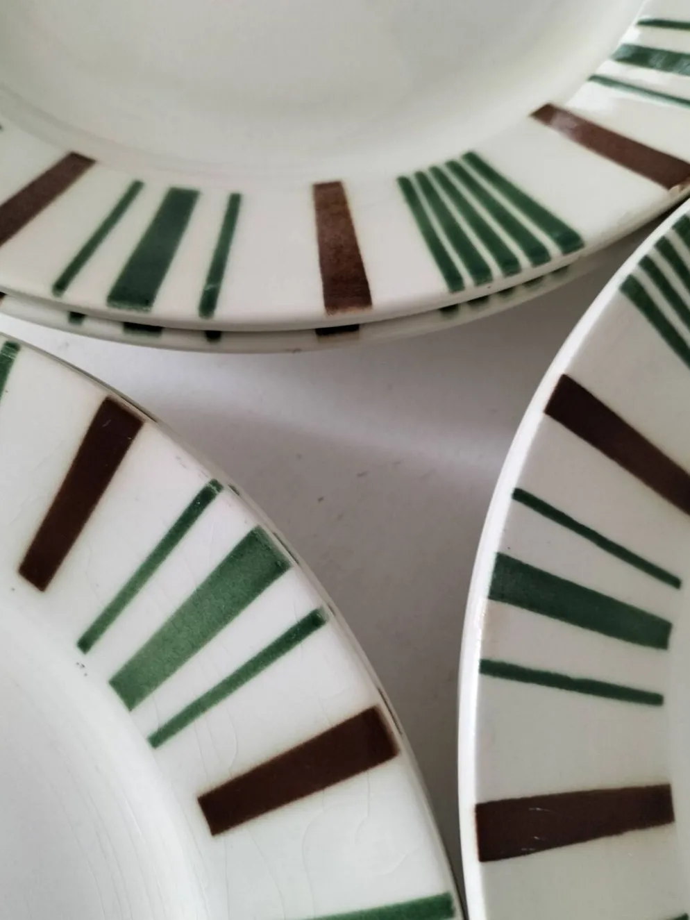 8 assiettes plates vintage Sarreguemines Digoin modèle 5329