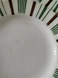 8 assiettes plates vintage Sarreguemines Digoin modèle 5329