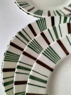 8 assiettes plates vintage Sarreguemines Digoin modèle 5329