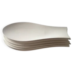 Assiettes poisson en porcelaine blanche