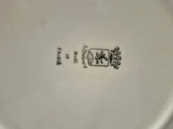 3 assiettes à poisson Longwy Copenhague vintage