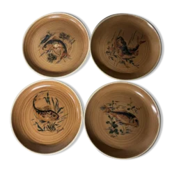 4 assiettes Sarreguemines