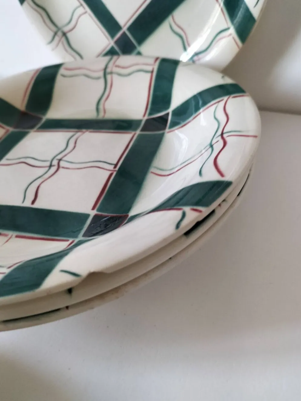 5 assiettes Sarreguemines modèle Cambo – décor basque – vintage années 50