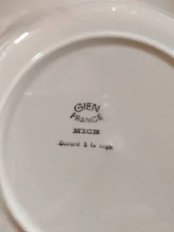 Assiettes à soupe faïence de Gien