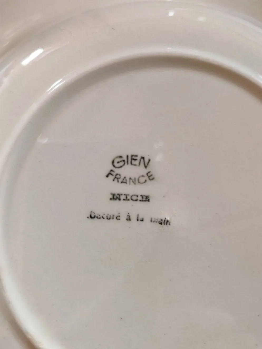 Assiettes à soupe faïence de Gien