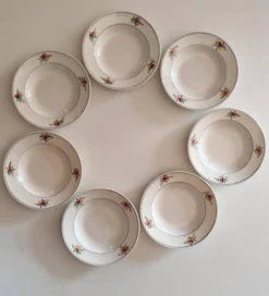 Assiettes à soupe faïence de Gien