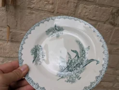Assiette Ste Amandinoise Saint Amand modèle muguet terre de fer n1 23cm