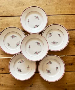 6 assiettes vintage