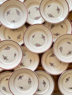 6 assiettes vintage