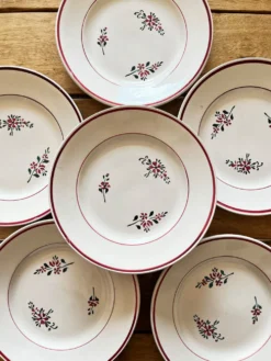 6 assiettes vintage
