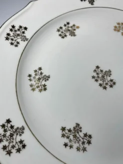 6 assiettes vintage en porcelaine de Limoges – Pâtes & Émaux – Décor d