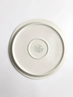 Assiette vintage Gien France plate modèle Pierrot bleu décor étoiles