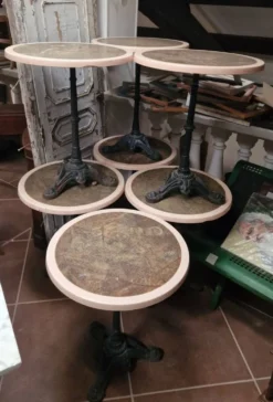 5 Authentiques tables bistrot en fonte