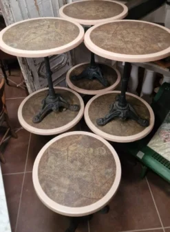 5 Authentiques tables bistrot en fonte