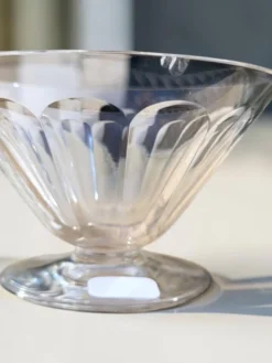 Baccarat - 6 coupes à champagne cristal modèle REX vers 1920/30 Art déco