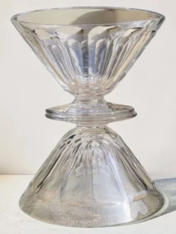 Baccarat - 6 coupes à champagne cristal modèle REX vers 1920/30 Art déco
