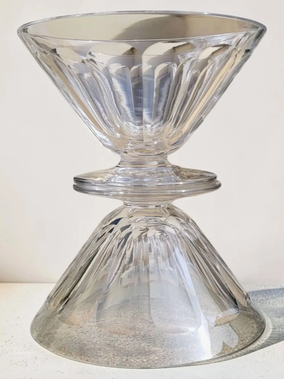 Baccarat - 6 coupes à champagne cristal modèle REX vers 1920/30 Art déco