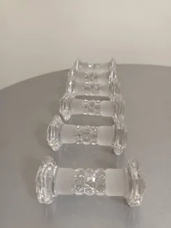 Baccarat : 6 Portes couverts - Reposes couteaux Anciens - Modèle Diamants