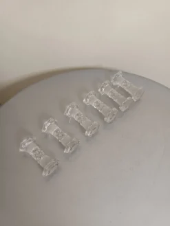 Baccarat : 6 Portes couverts - Reposes couteaux Anciens - Modèle Diamants
