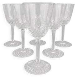 Baccarat, service Epron, suite de 6 verres à vin blanc taille 4