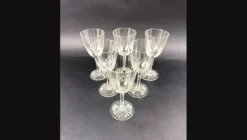 Baccarat, service Epron, suite de 6 verres à vin blanc taille 4