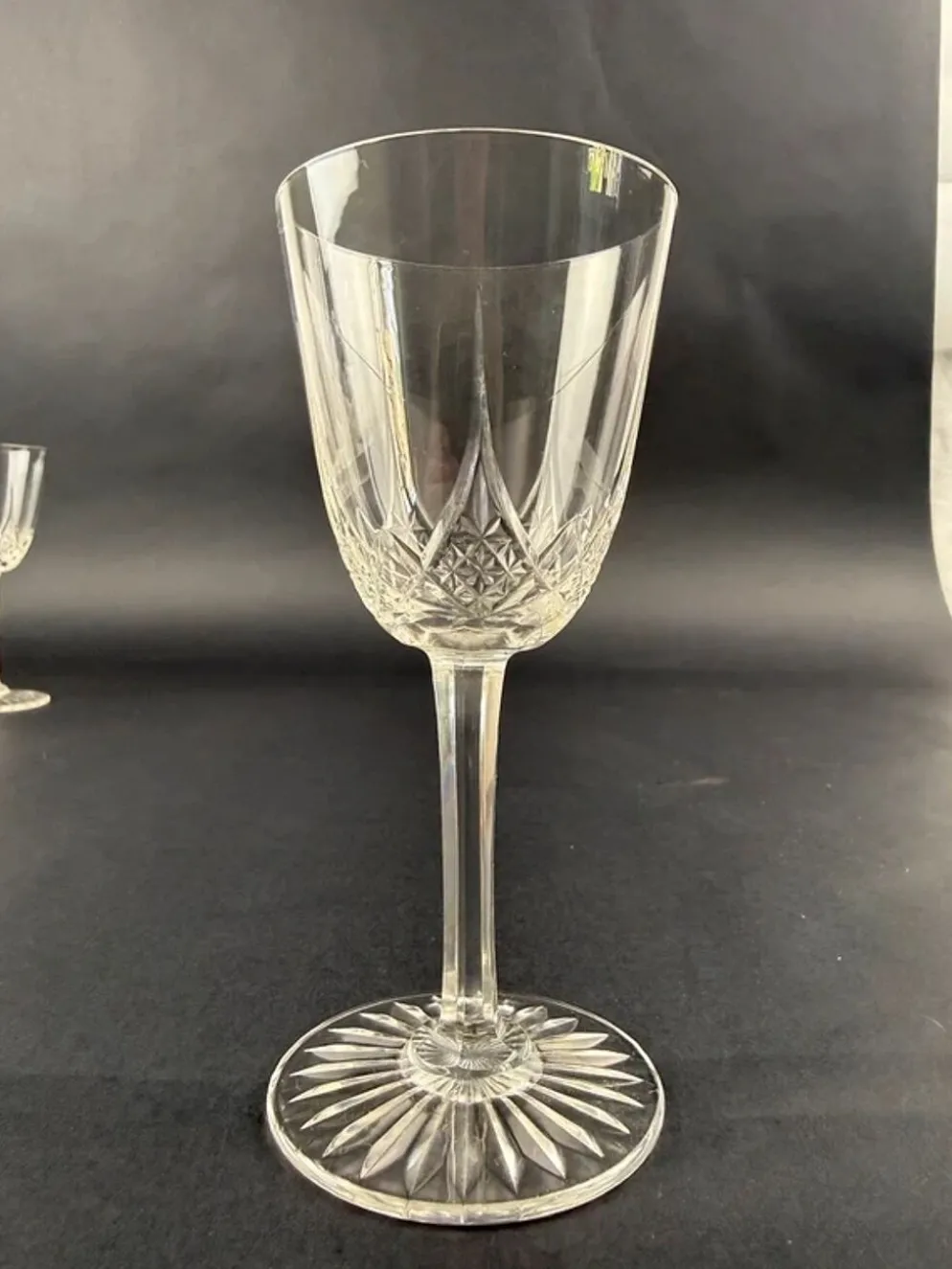Baccarat, service Epron, suite de 6 verres à vin blanc taille 4