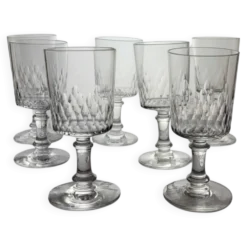 Baccarat - 7 verres à vin modèle Champigny Richelieu