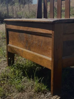 Banc coffre en bois massif