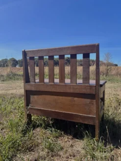 Banc coffre en bois massif